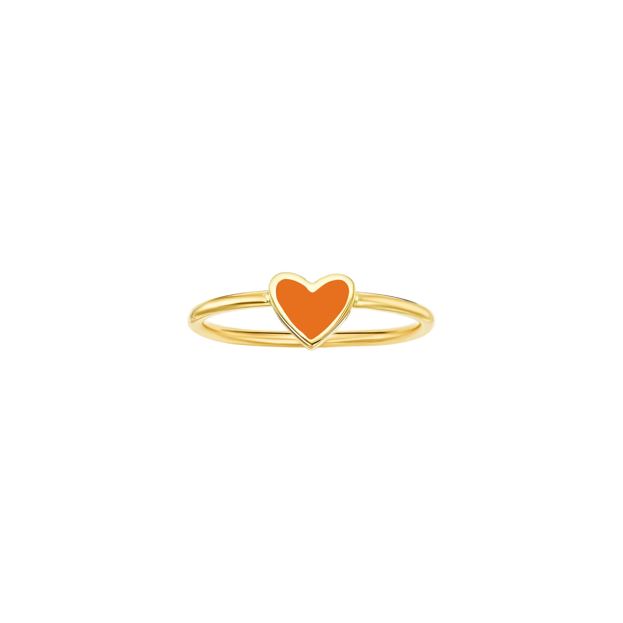 Enamel Corazon Ring